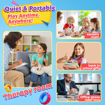 KLT Fidget Rings pictured for Easter baskets with engaging sensory toys.
