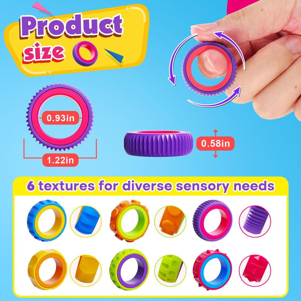 KLT Fidget Rings used in a classroom setting for quiet, focused activity.