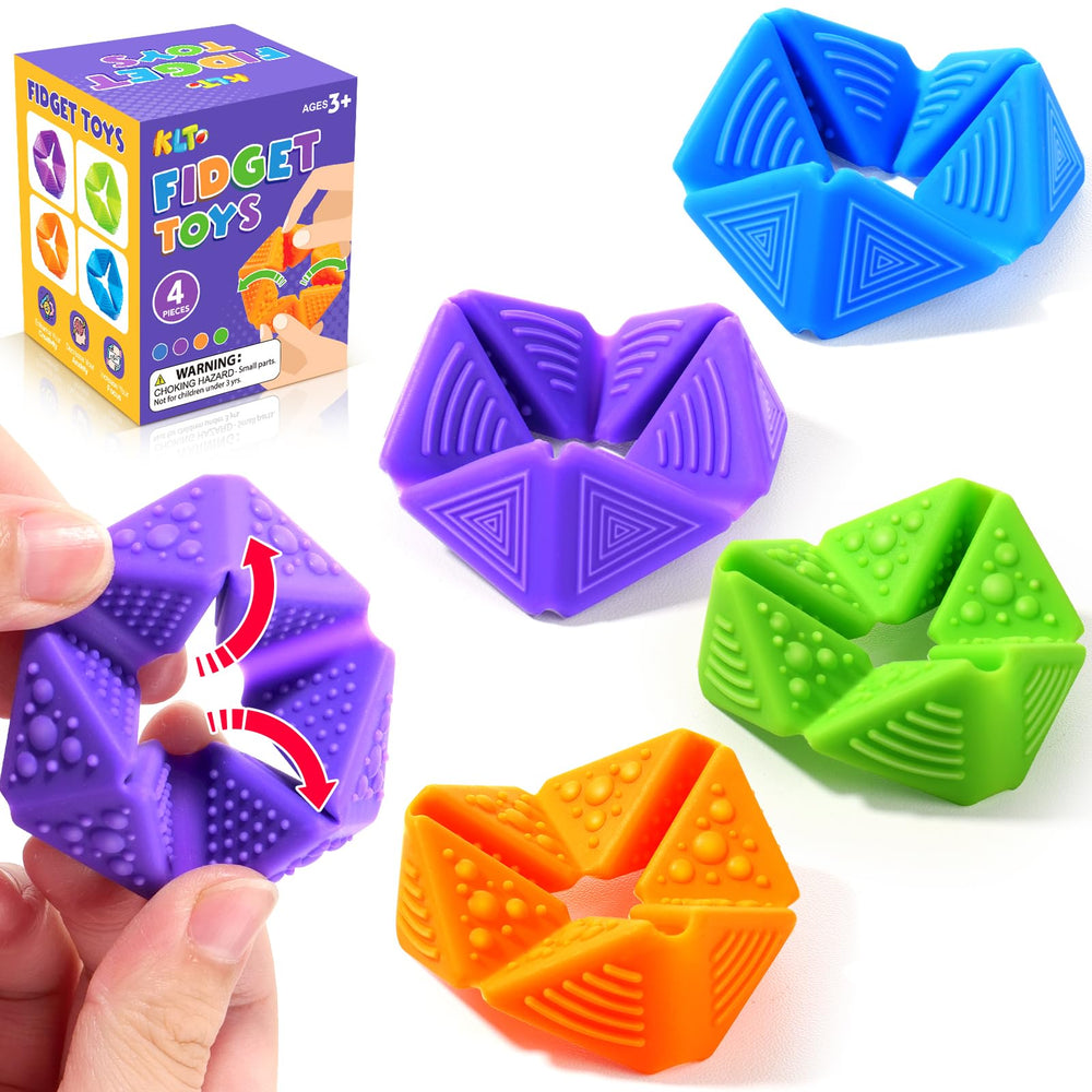 KLT flip cube textures for calming sensory play and classroom focus.