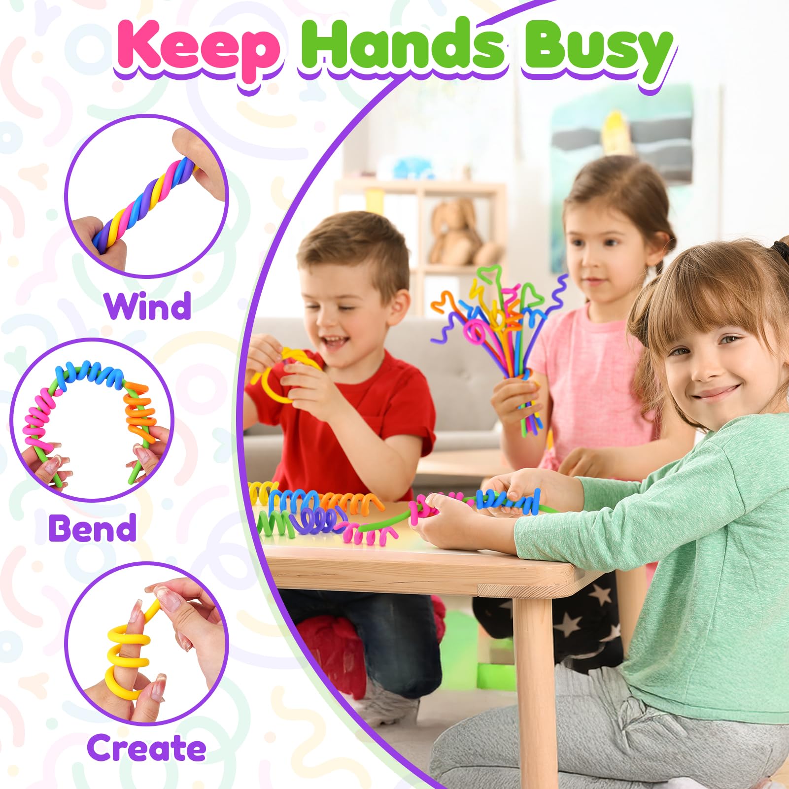 KLT fidget sticks 12-4 inch length suitable for desk fidgets during lessons