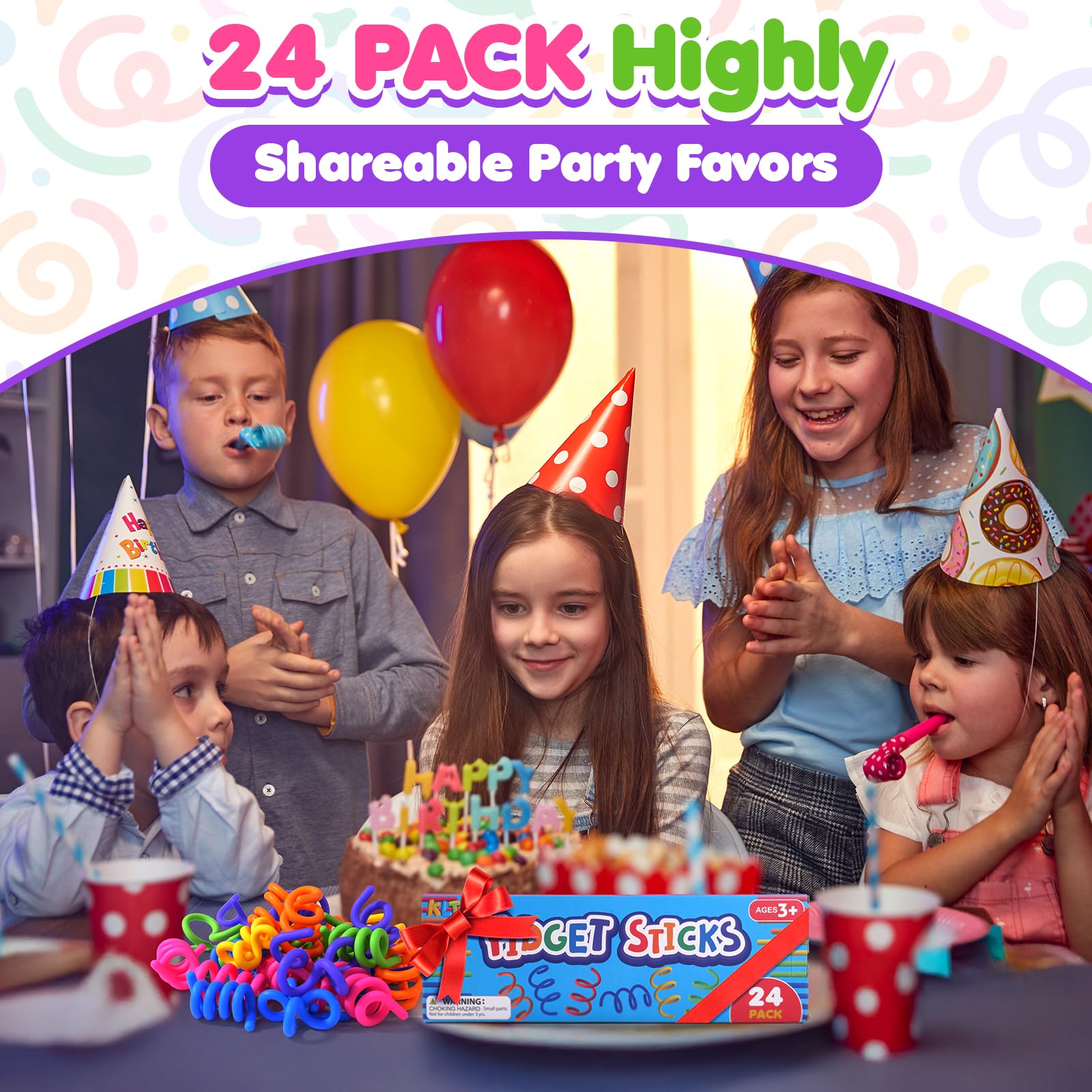 KLT fidget sticks bulk party favors inspire sharing and collaborative shaping among kids