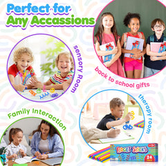KLT fidget sticks safe-rounded-edges design easy to clean with water