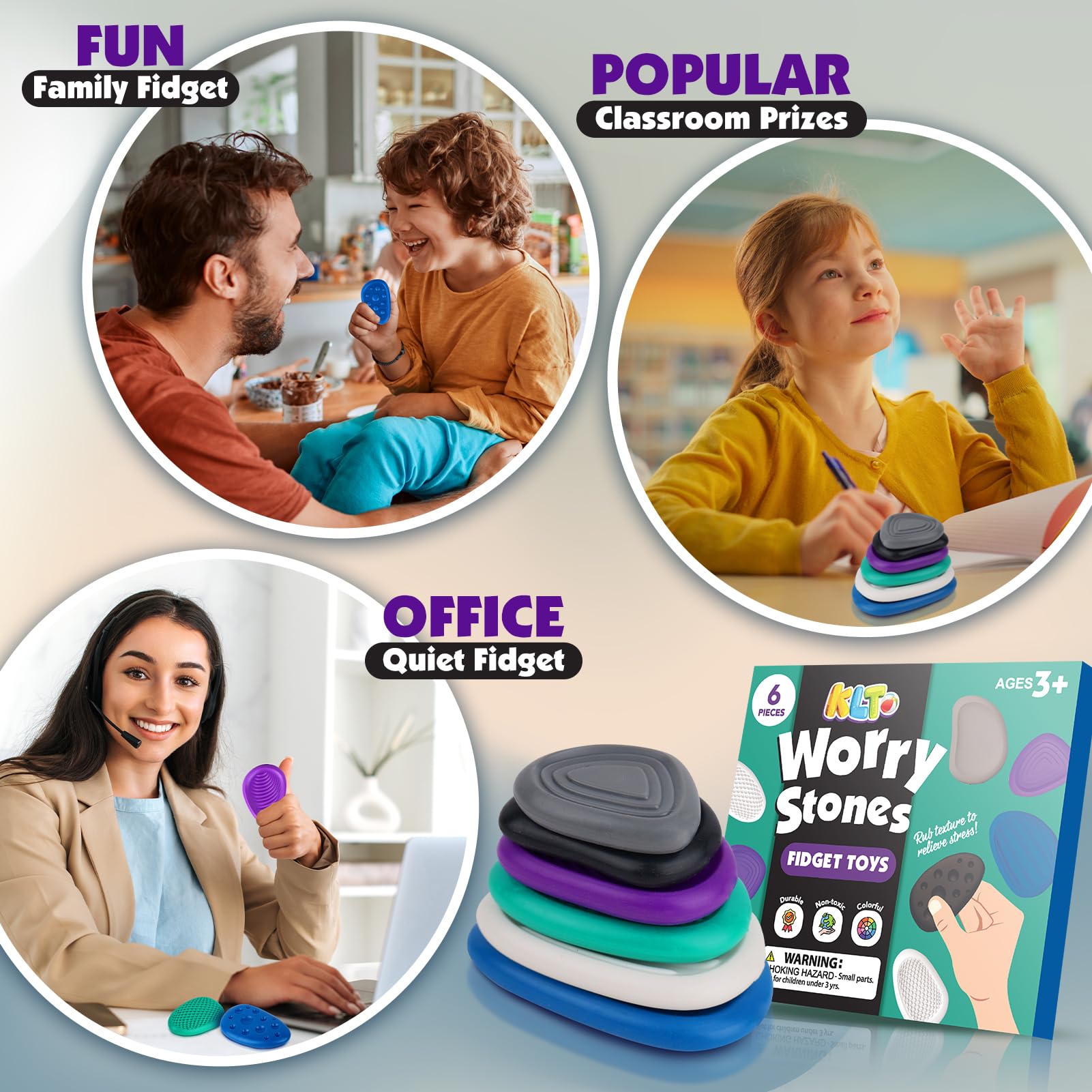 KLT fidget stone classroom prize use for student engagement