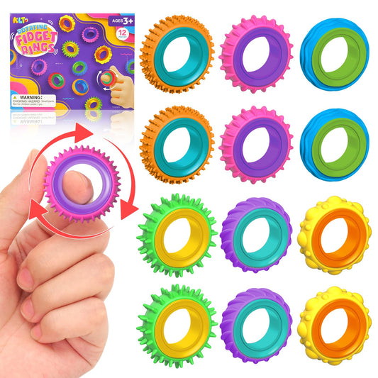 KLT sensory rings front view for calm, focus-friendly design for kids.