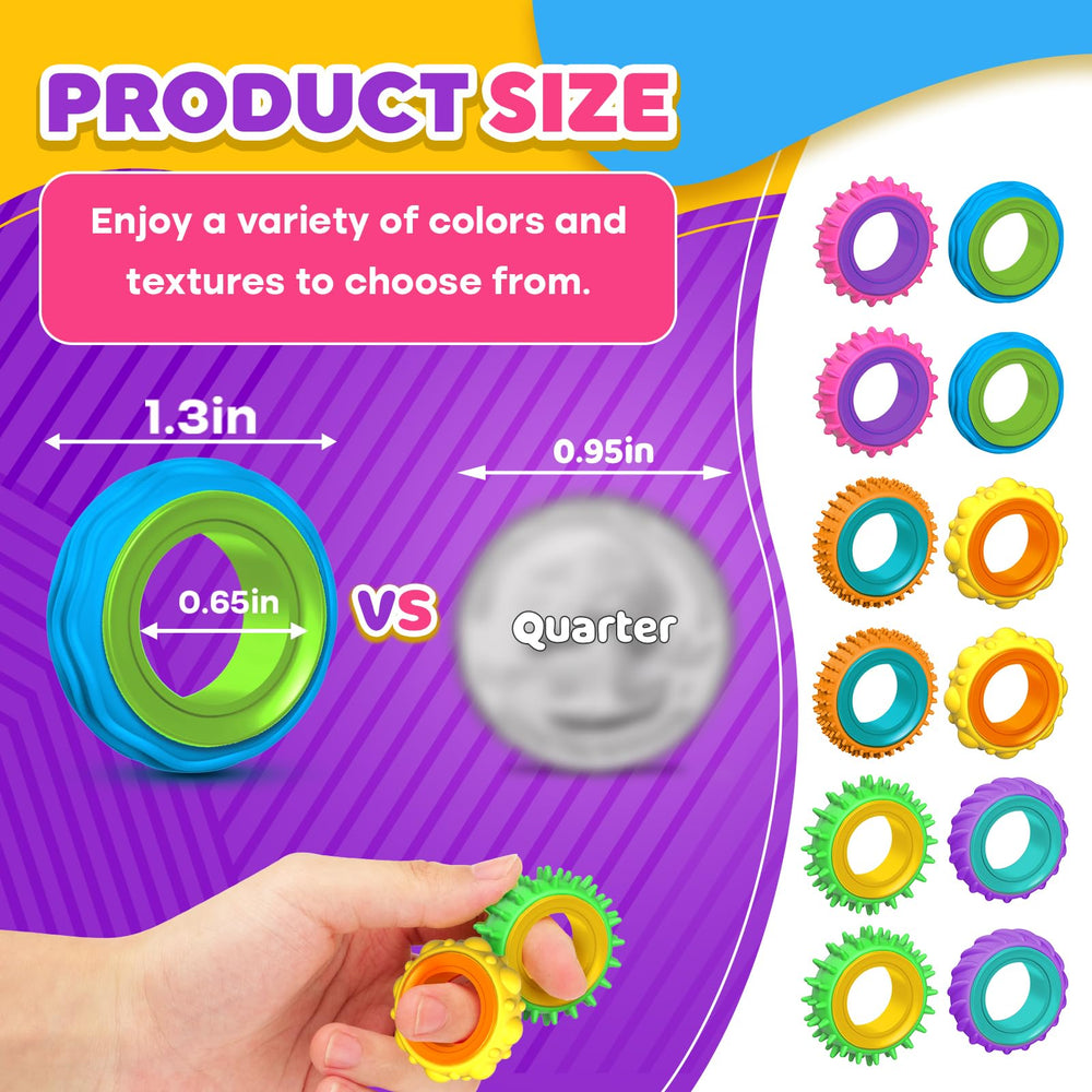 KLT sensory rings silicone outer edges are soft and quiet for discreet use.