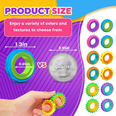 KLT sensory rings silicone outer edges are soft and quiet for discreet use.
