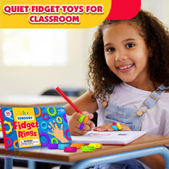 KLT kid-friendly safe fidget rings support sensory play anywhere