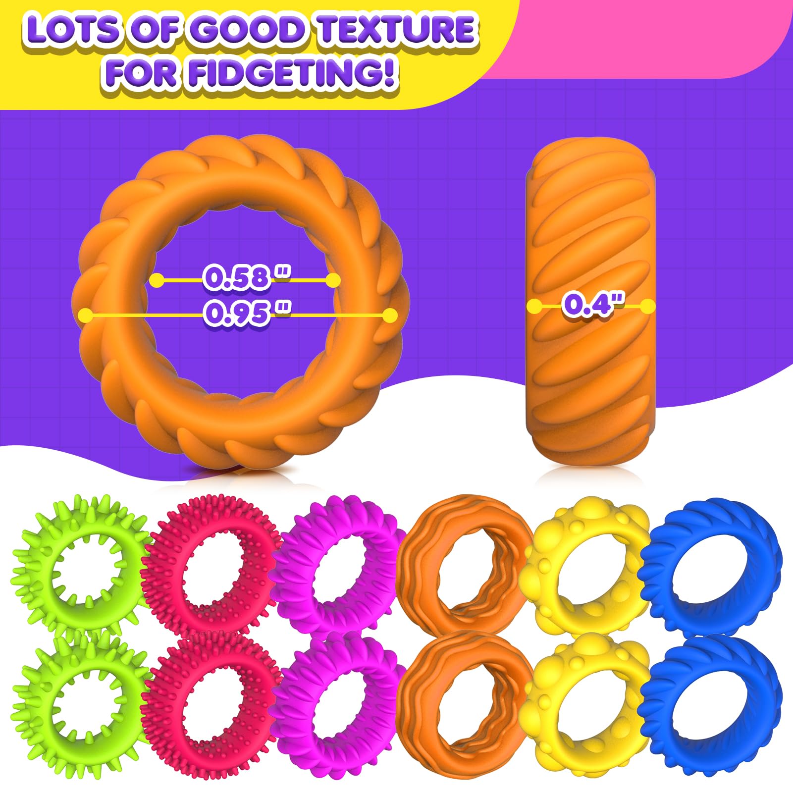 KLT party-prizes fidget rings add fun to events