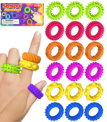 KLT sensory rings textured for calm focus and tactile engagement