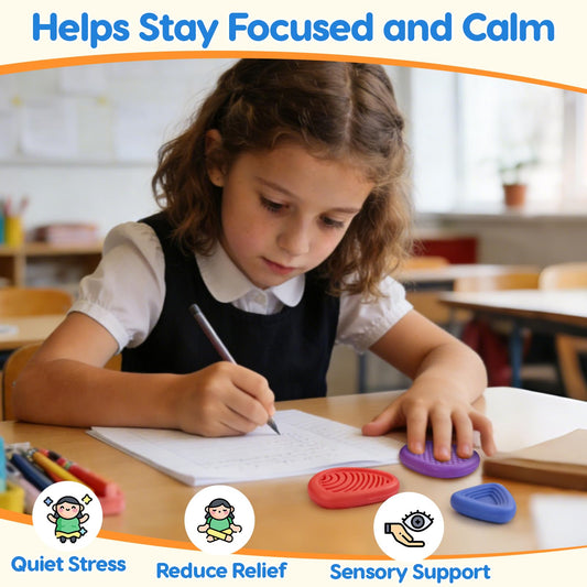 KLT Sensory Stone color variety aids stress relief and focus.