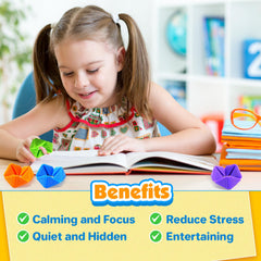 KLT fidget cube textures aids anxiety relief through quiet flipping.