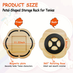 KLUNMA Toniebox-compatible shelf fits Toniebox 1 & 2 configurations