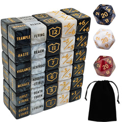 KLURXZGYPTH 63pcs dice set for MTG counters and life tracking on the table