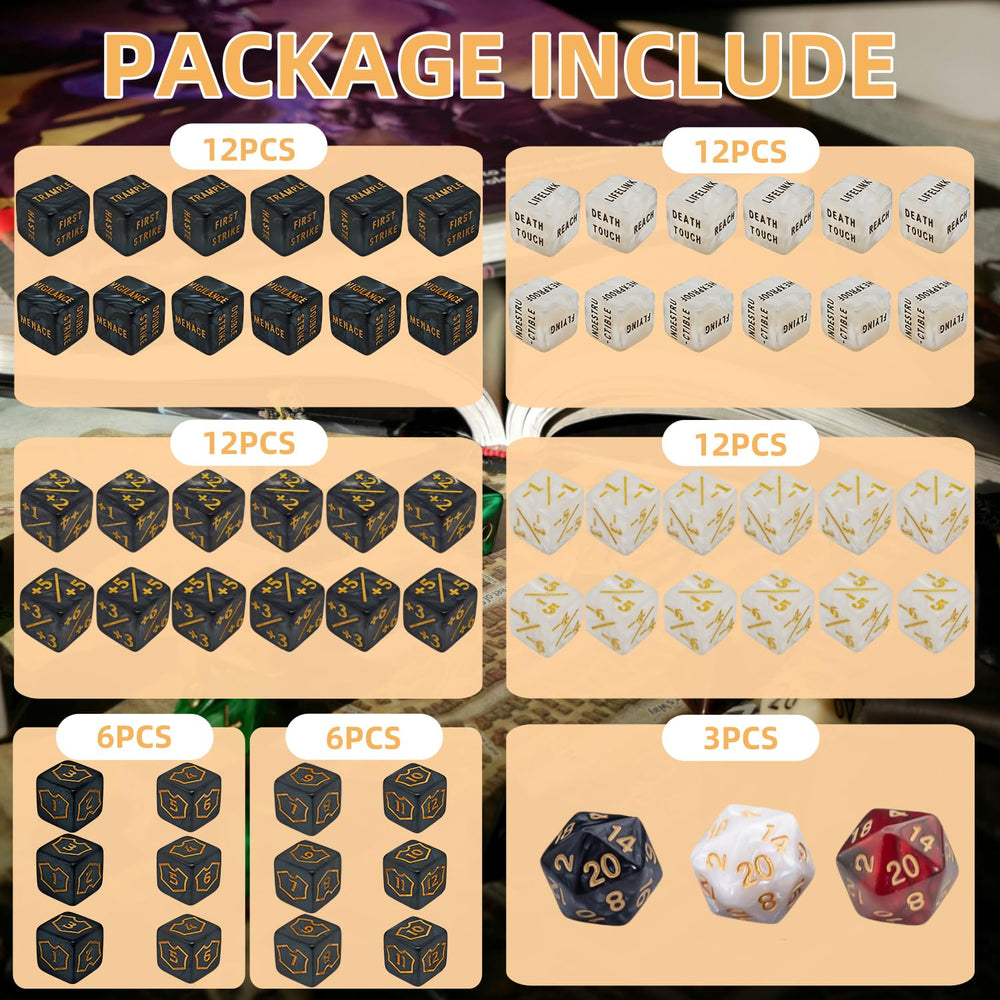 KLURXZGYPTH keyword dice with clear words for quick reference during matches