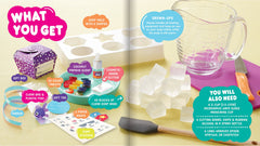 Klutz 36-page instruction book guides easy projects and sparks curiosity about soap science.