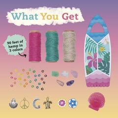Klutz Friendship Wish Bracelets hemp strands in three colors for customizable crafts