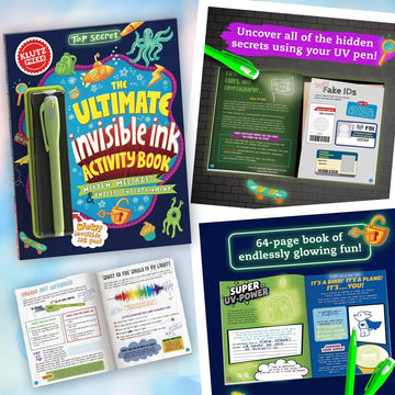 Klutz invisible ink pen for covert notes and puzzles.