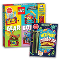 Klutz Lego Gear Bots with eight moving machines for hands-on learning.