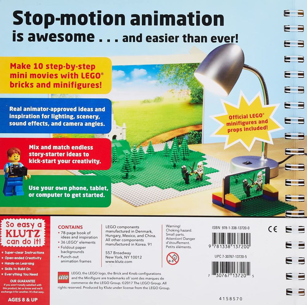 Klutz Lego Make Your Own Movie lighting ideas and backdrops inspire scenes