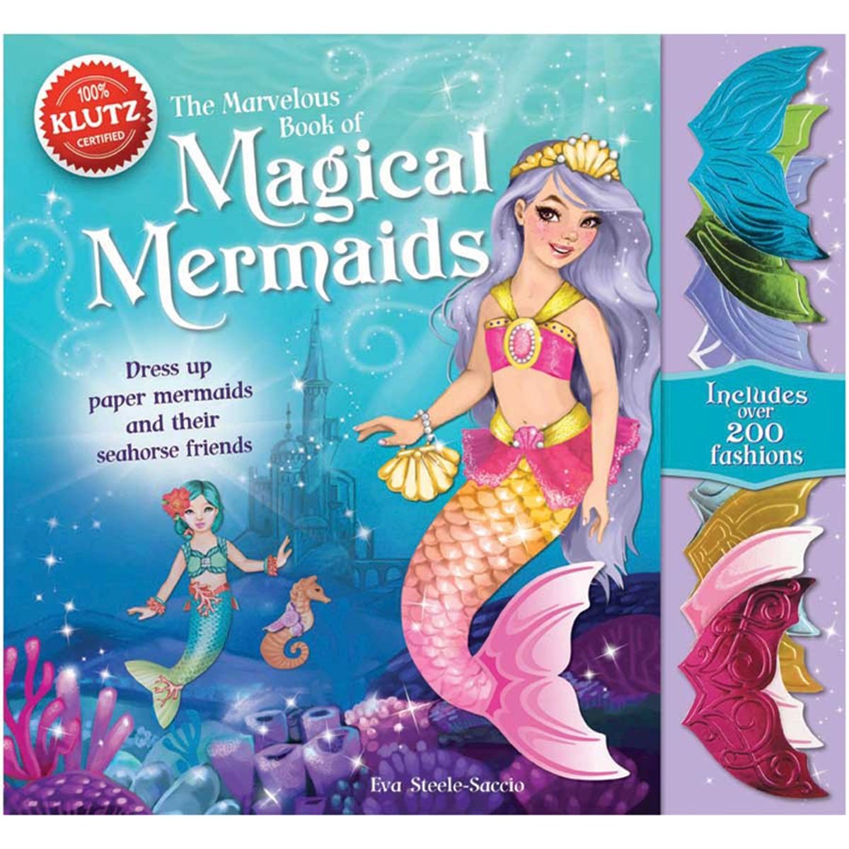 Klutz Magical Mermaids Book Kit cover with whimsical mermaids for imaginative play