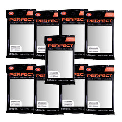 KMC 100 Card Barrier soft sleeves, front view, clear protection for standard cards
