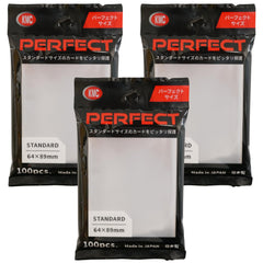 KMC 100 Pochettes soft sleeves protect collectible cards during handling.