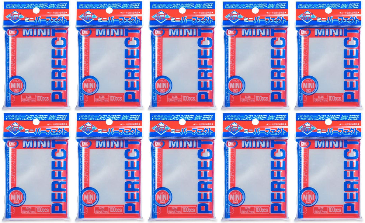 KMC Perfect Size Card Sleeves Mini protects valuable cards during storage and gameplay