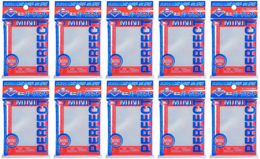 KMC Perfect Size Card Sleeves Mini protects valuable cards during storage and gameplay