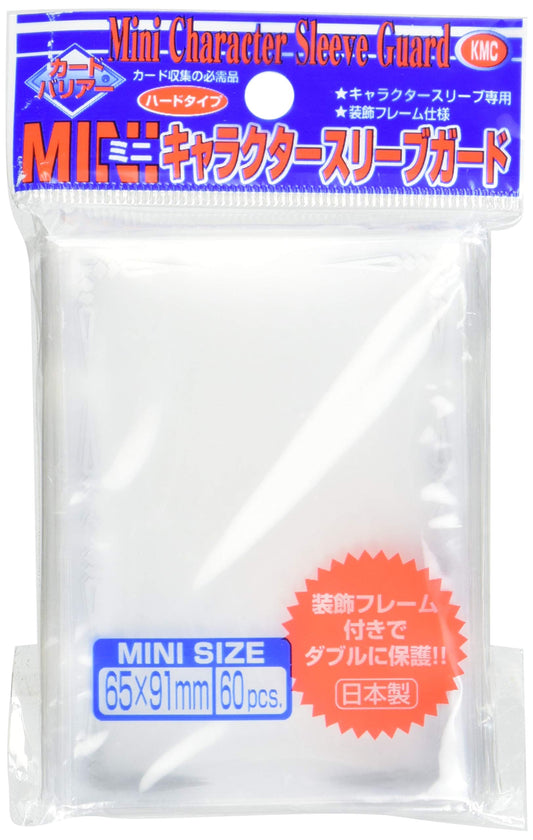 Official KMC Sleeves Mini Character Guard oversleeves protect mini cards while showcasing silver scroll art.