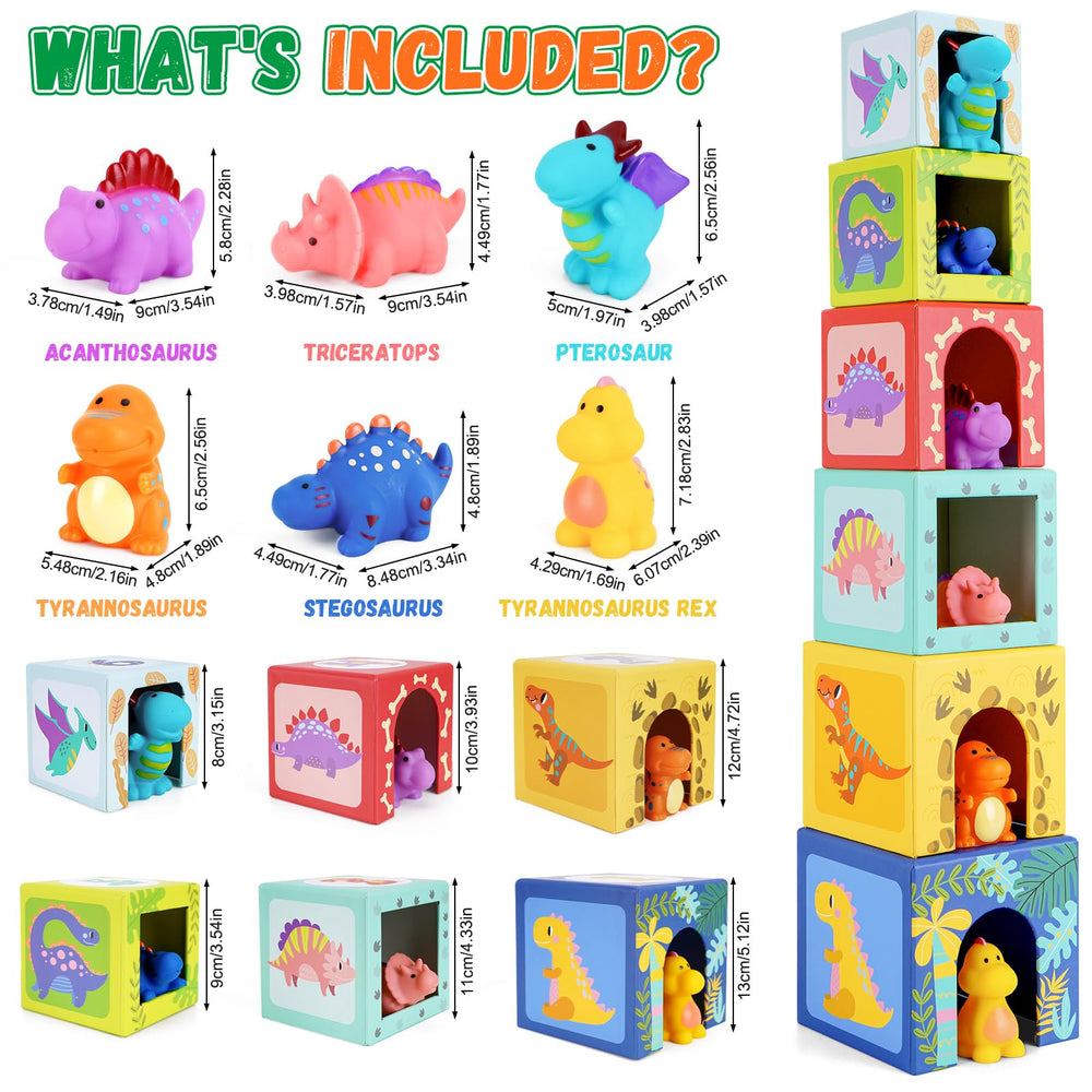 KMTJT Numbered dinosaur blocks support early counting practice