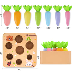 KMTJT Macron carrots color recognition activity to engage early learning in toddlers.