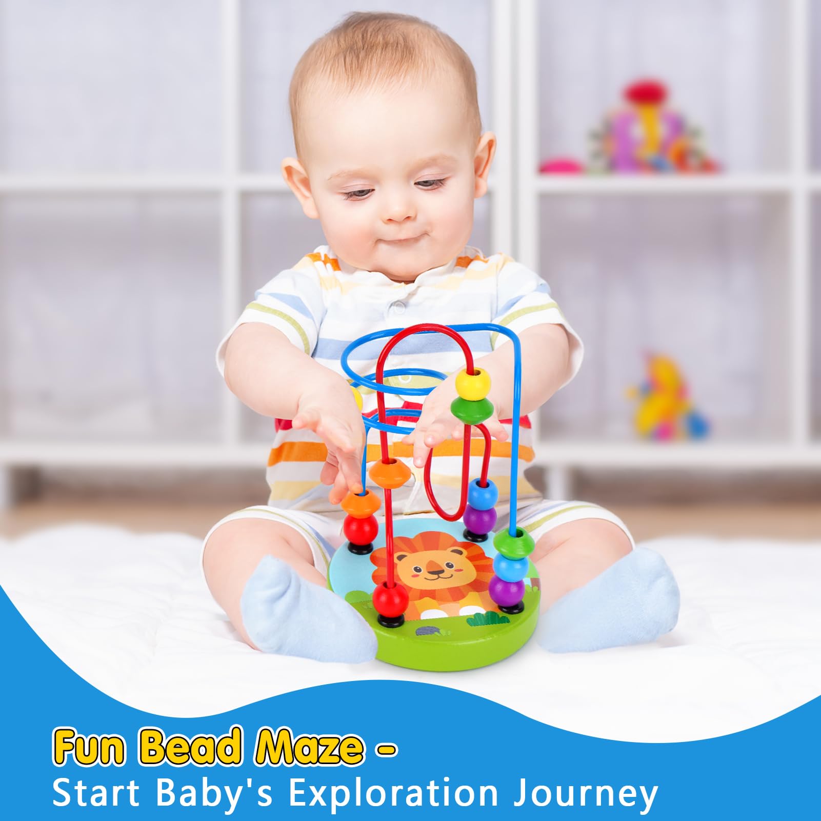KMTJT sensory toy set offers varied activities for 12-18 month olds.