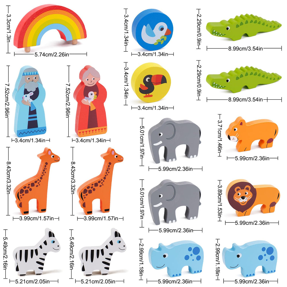KMTJT Noah's Ark smooth edges provide safe, comforting play for little ones.