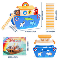 KMTJT Noah's Ark storybook included enhances storytelling and early language interaction.
