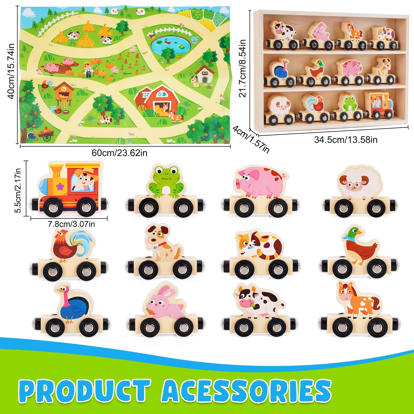 KMTJT sturdy storage box keeps pieces organized and portable.