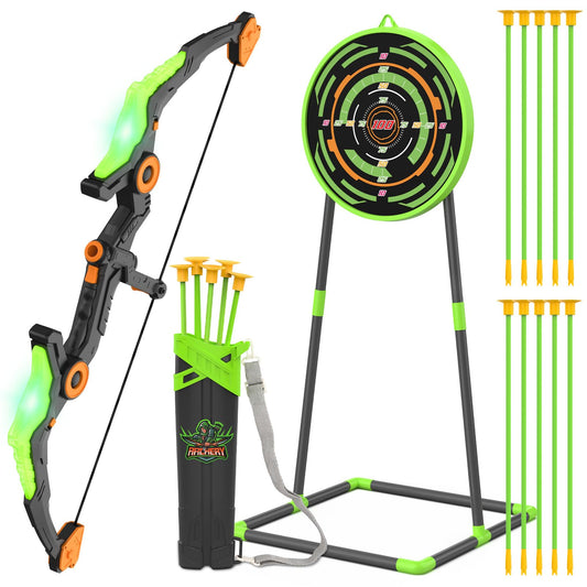 Kmuxilal kids bow with LED illumination for engaging indoor and outdoor play