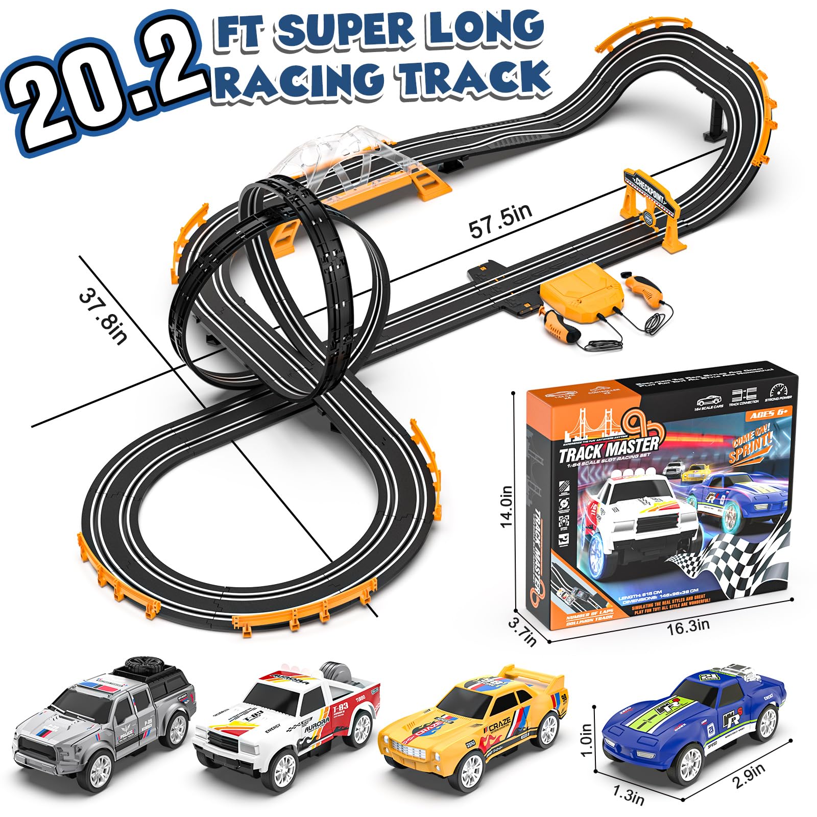 Kmuxilal slot track easy-assembly design speeds setup