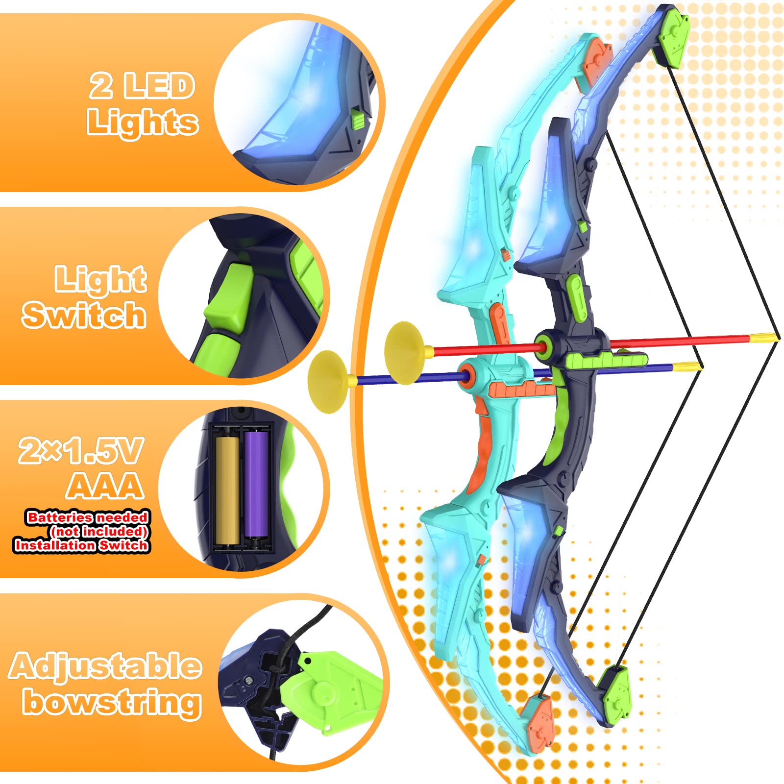 Kmuxilal 14 suction arrows provide safe indoor targeting.