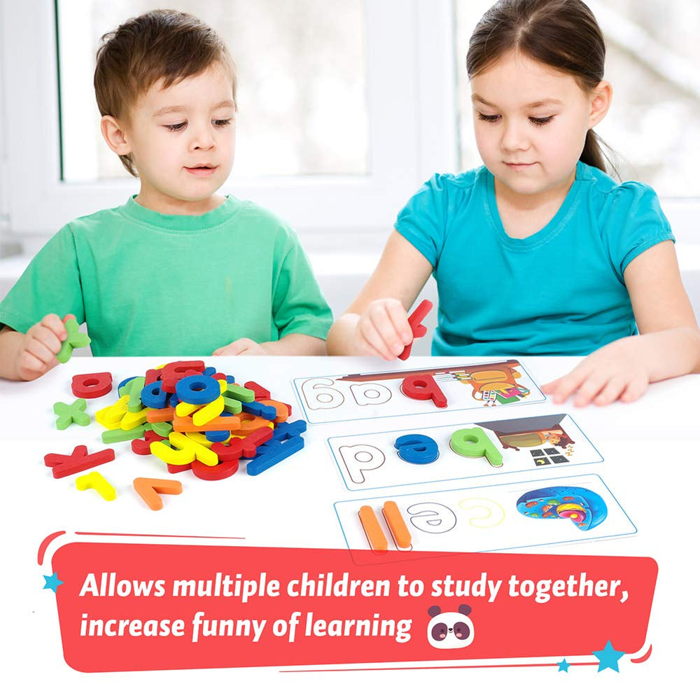 KMUYSL Alphabet cards encourage phonics and letter recognition.