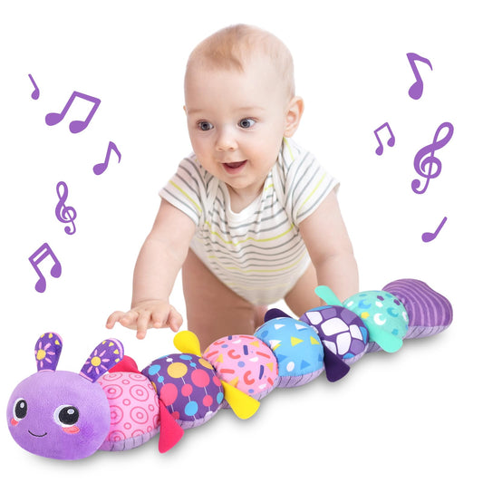 KMUYSL animal plush with crinkle for sensory exploration and tactile play.