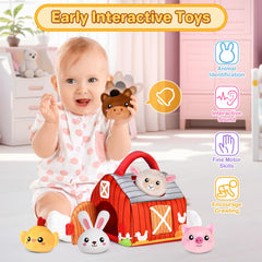 KMUYSL plush rabbit for grasping and sensory exploration.