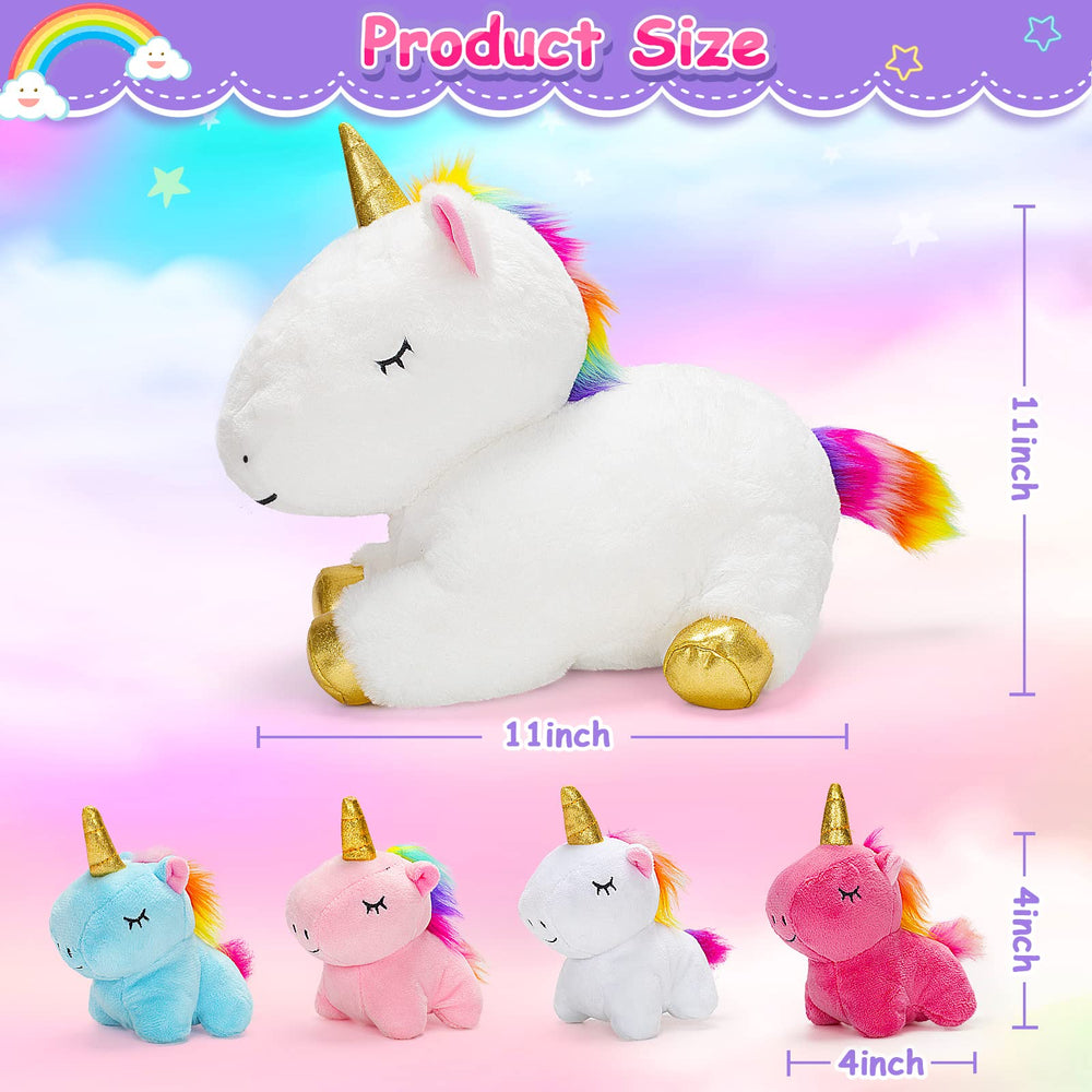 KMUYSL Family unicorns in pink, blue, purple, white support colorful storytelling.