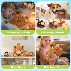 KMUYSL Highland Cow soft fabric close-up shows plush, skin-friendly material.