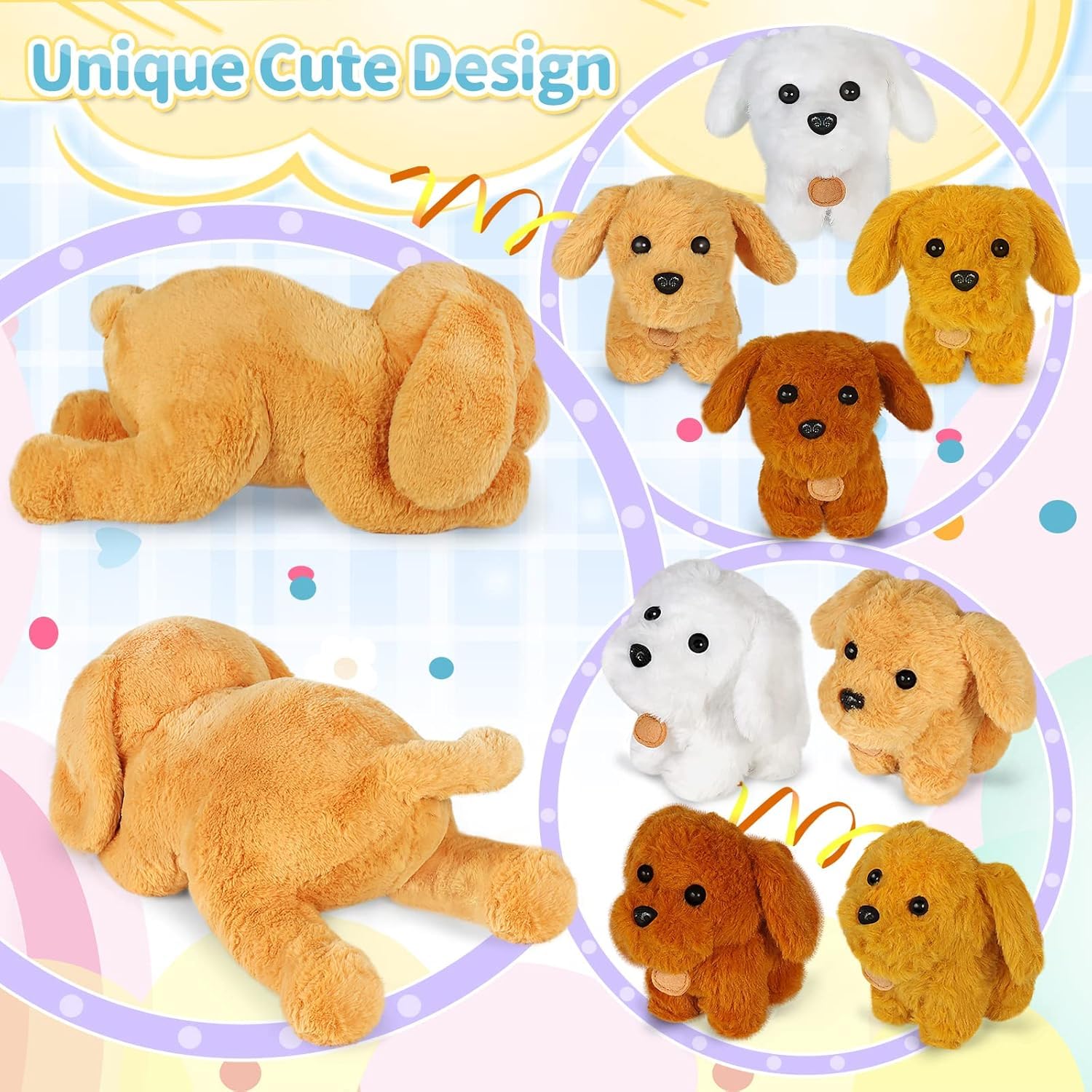 KMUYSL Mommy dog stands at 40 cm, great for play and display.