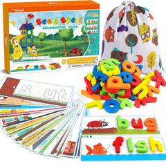 KMUYSL See & Spell flash cards boost early word recognition during play.