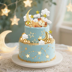 Knana deer cake topper adds cozy woodland vibe to cake