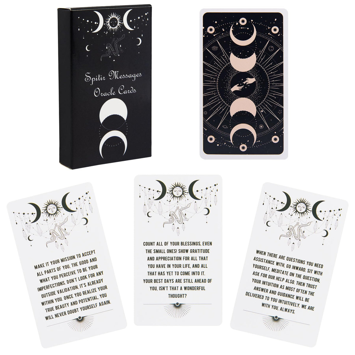 Knana Spirit Messages 54-card deck laid out for reflective guidance.