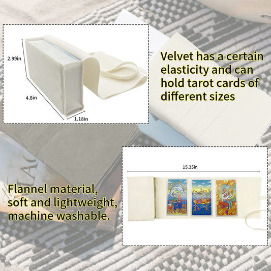 Knana gray velvet tarot bag protects your deck during travel