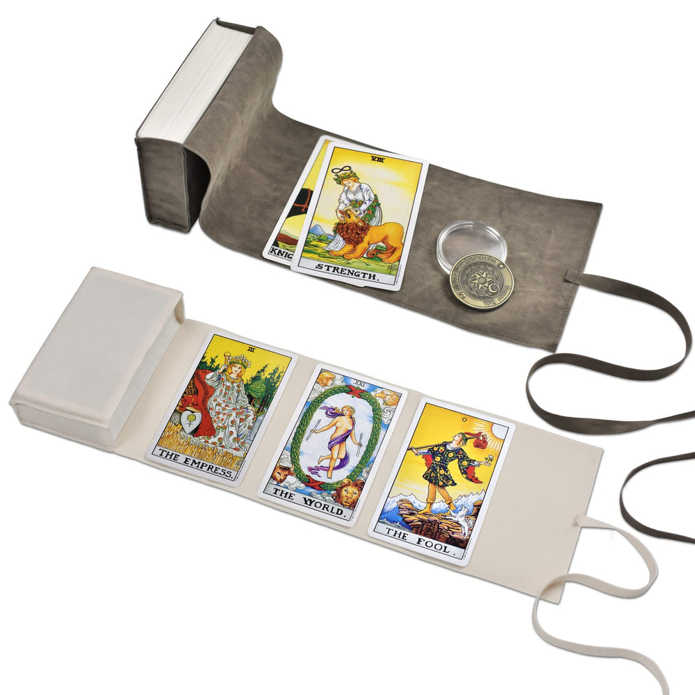 Knana white velvet tarot bag keeps cards safe and stylish on the go