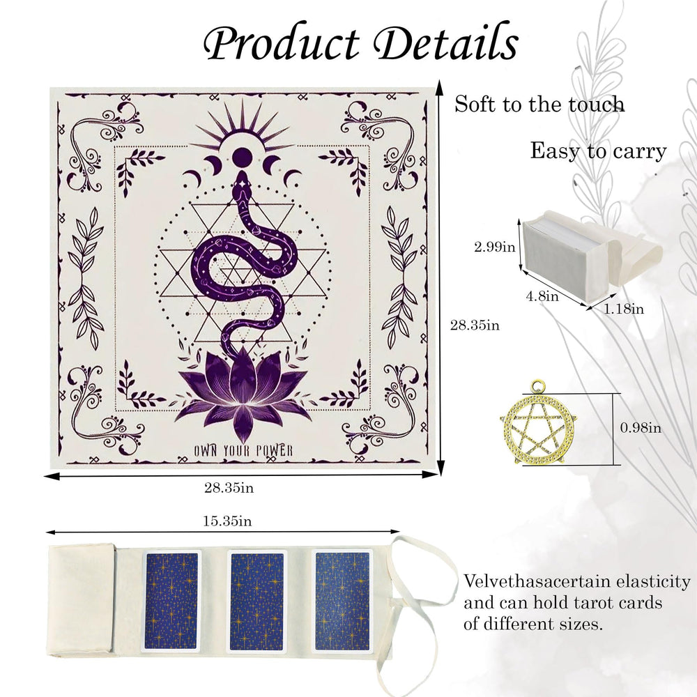 Knana tarot card bag soft velvet protects cards during sessions.